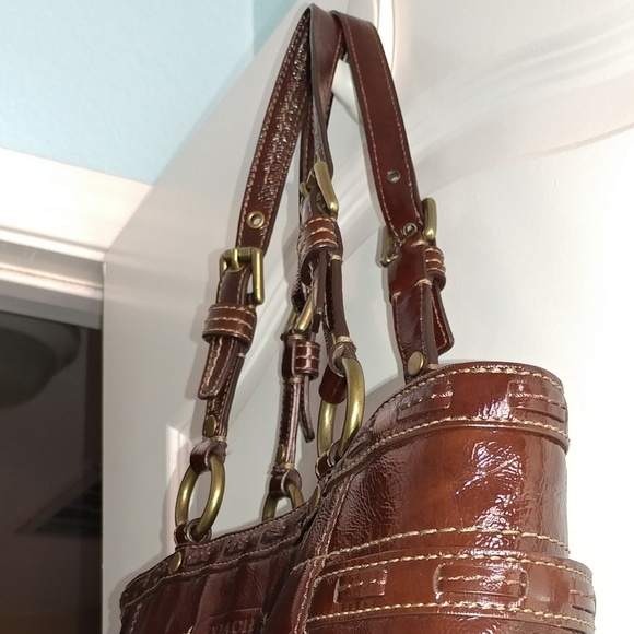 EUC COACH Laced Patent Gallery Tote - Picture 5 of 8
